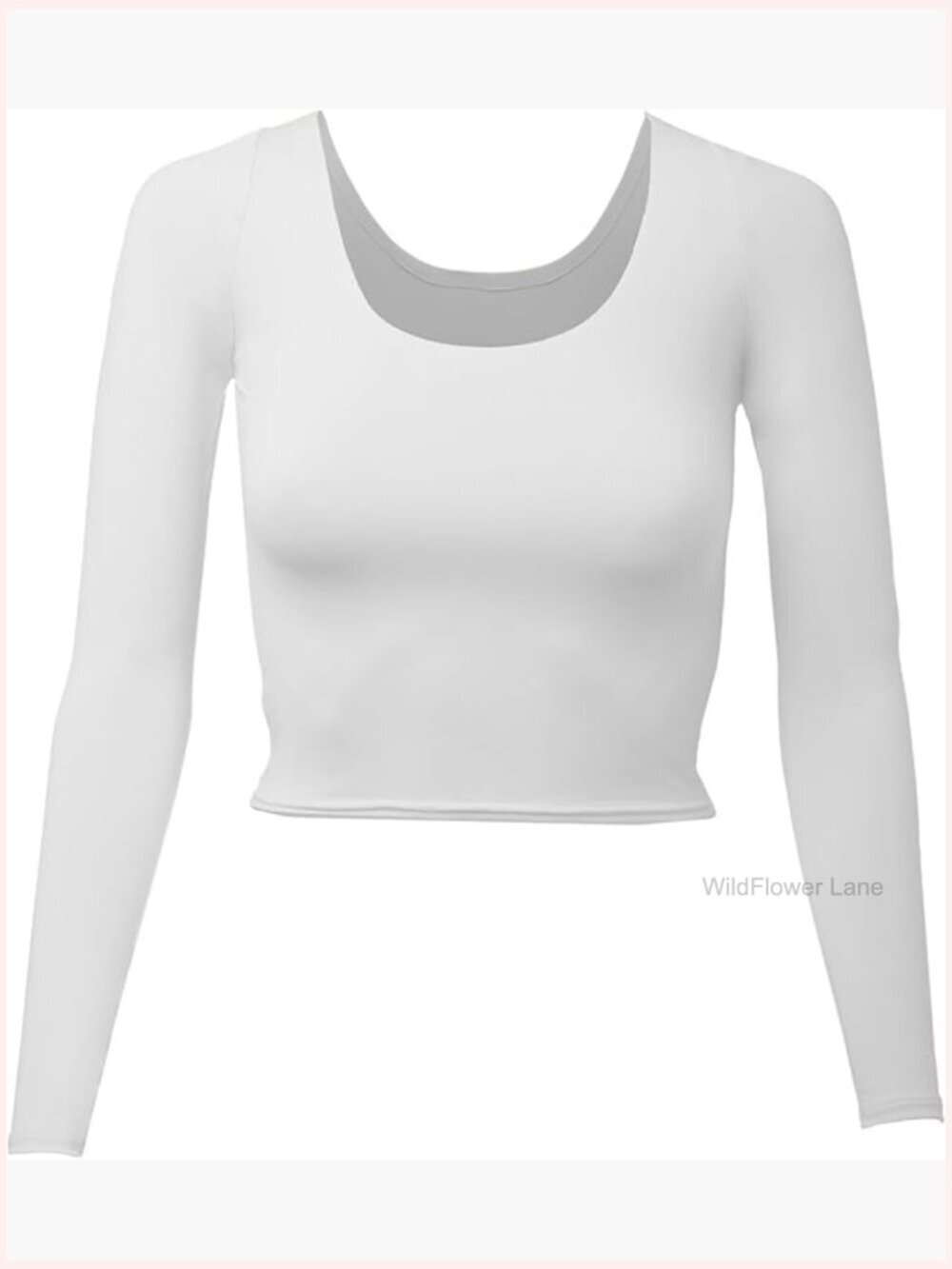 Contour Double-Lined Seamless Long Sleeve Crop Top - Everyday Wear